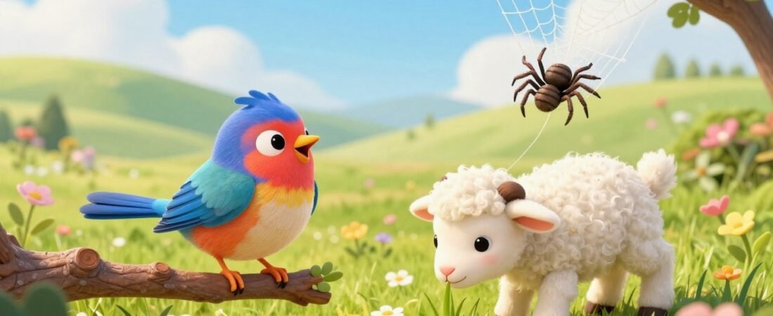 Best Kids Stories & Nursery Rhymes Bird Lamb & Itsy Bitsy Spider